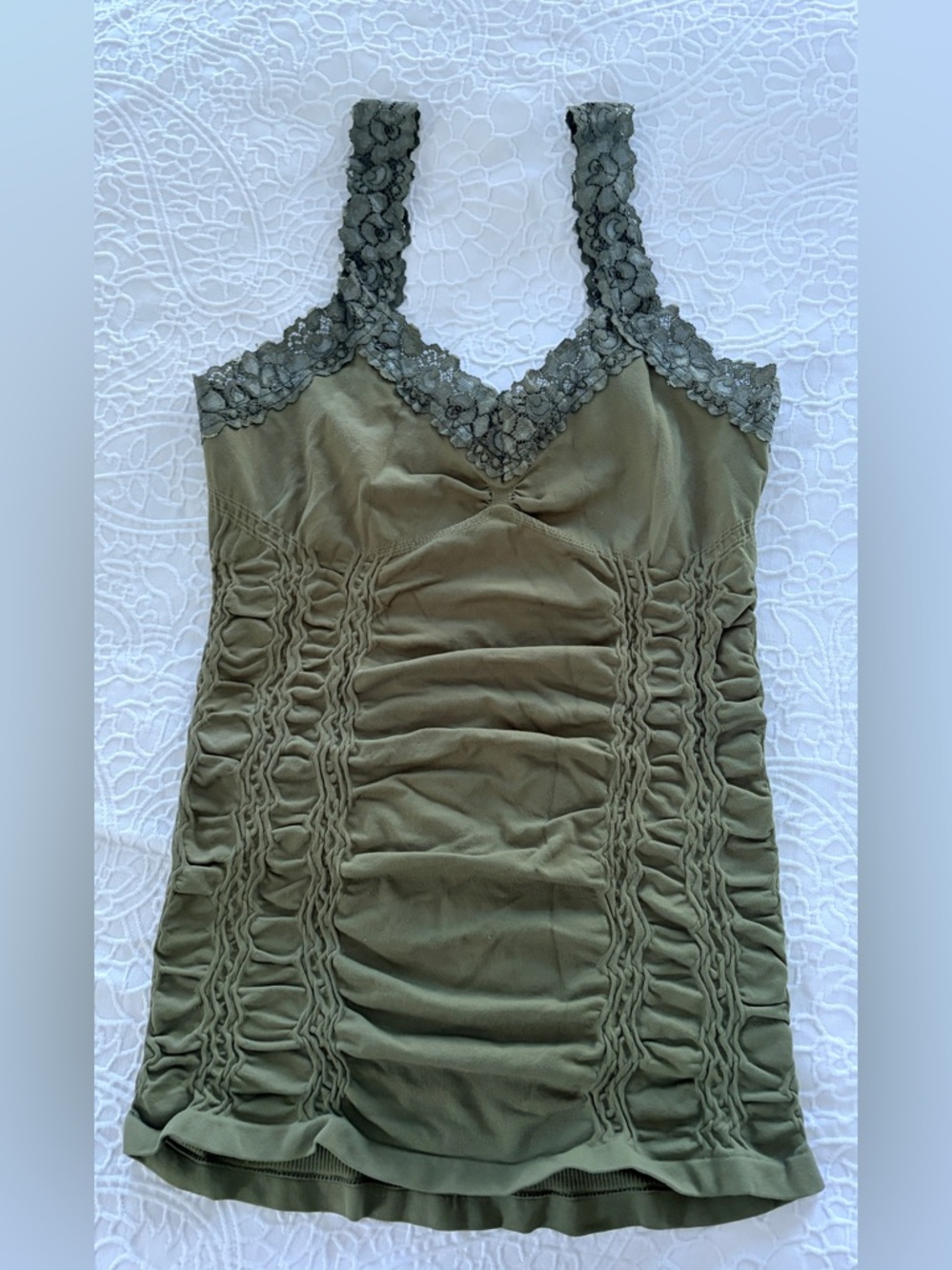 Seamless cami corset Lace-Trim